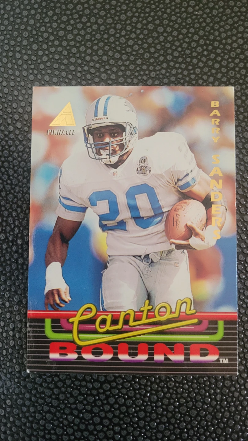 1994 Pinnacle Barry Sanders Canton Bound Card