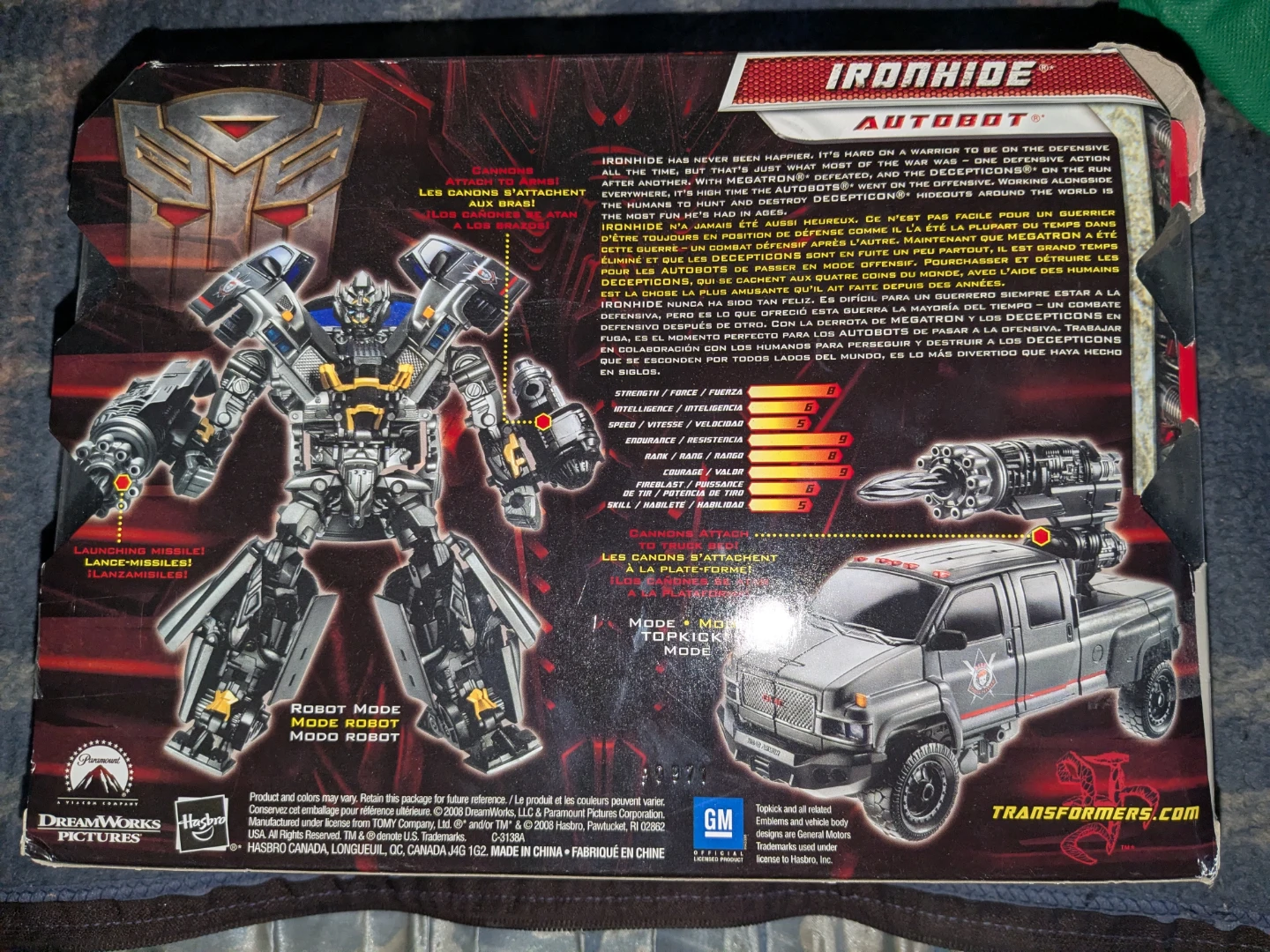 Transformers Revenge of the Fallen Ironhide/Devastator Boxes