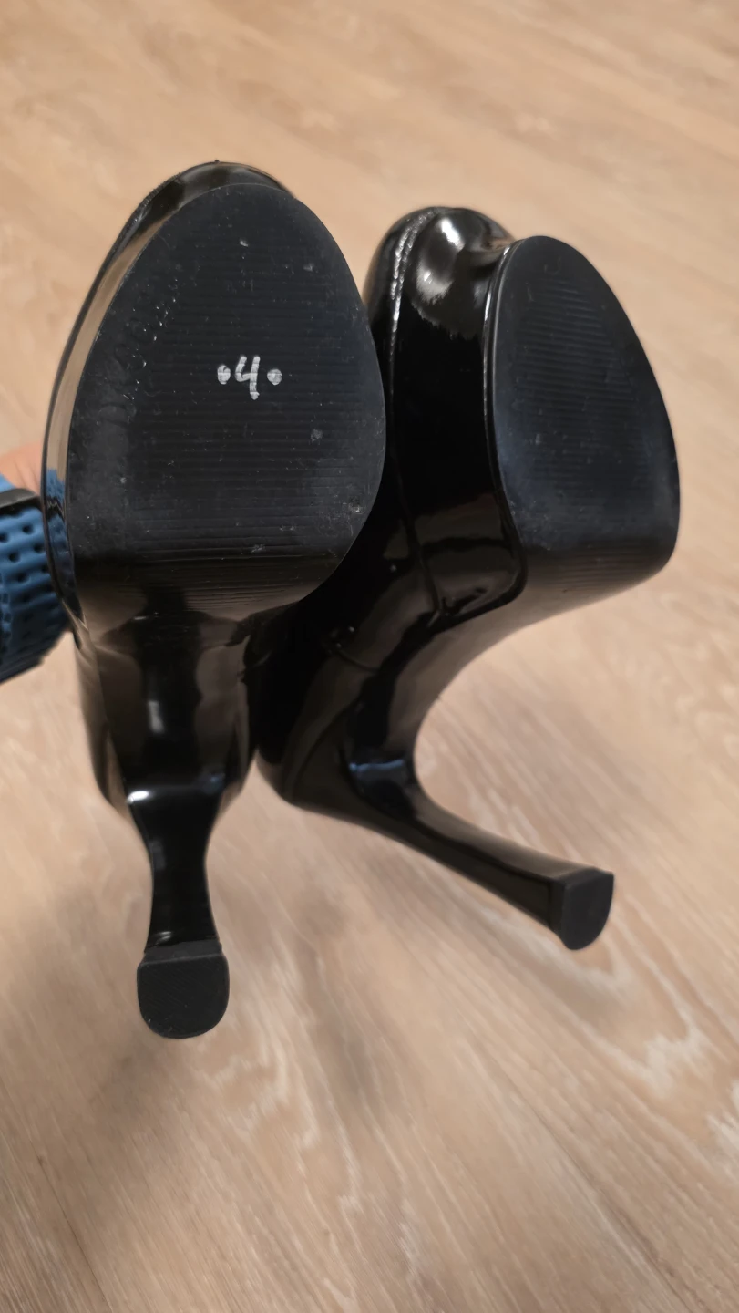 Kelsi Dagger Black Patent Platform Heels - photo 5