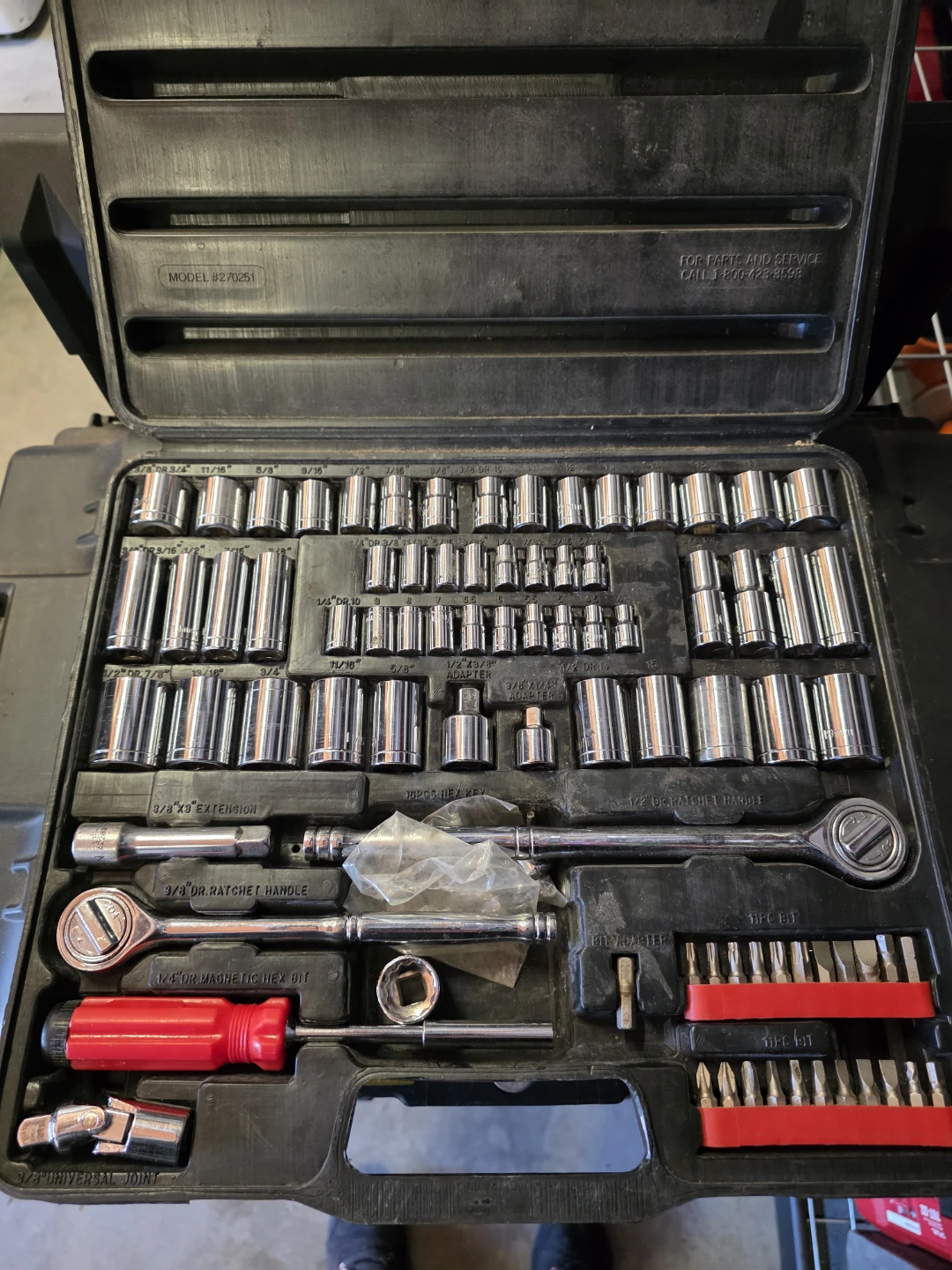 Task-Pack Tool Set with Carrying Case