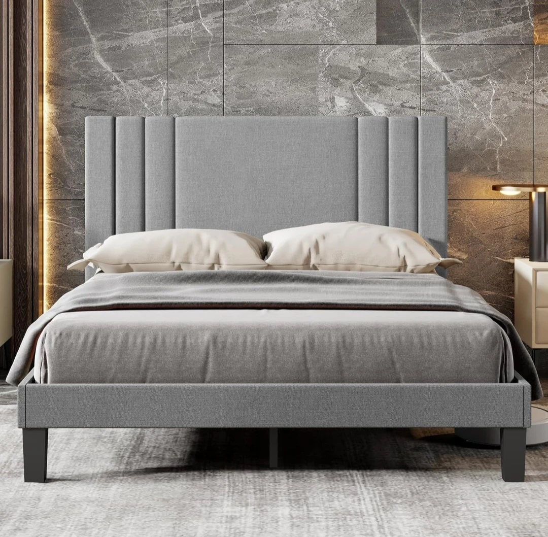 Full Size Upholstered Platform Bed Frame