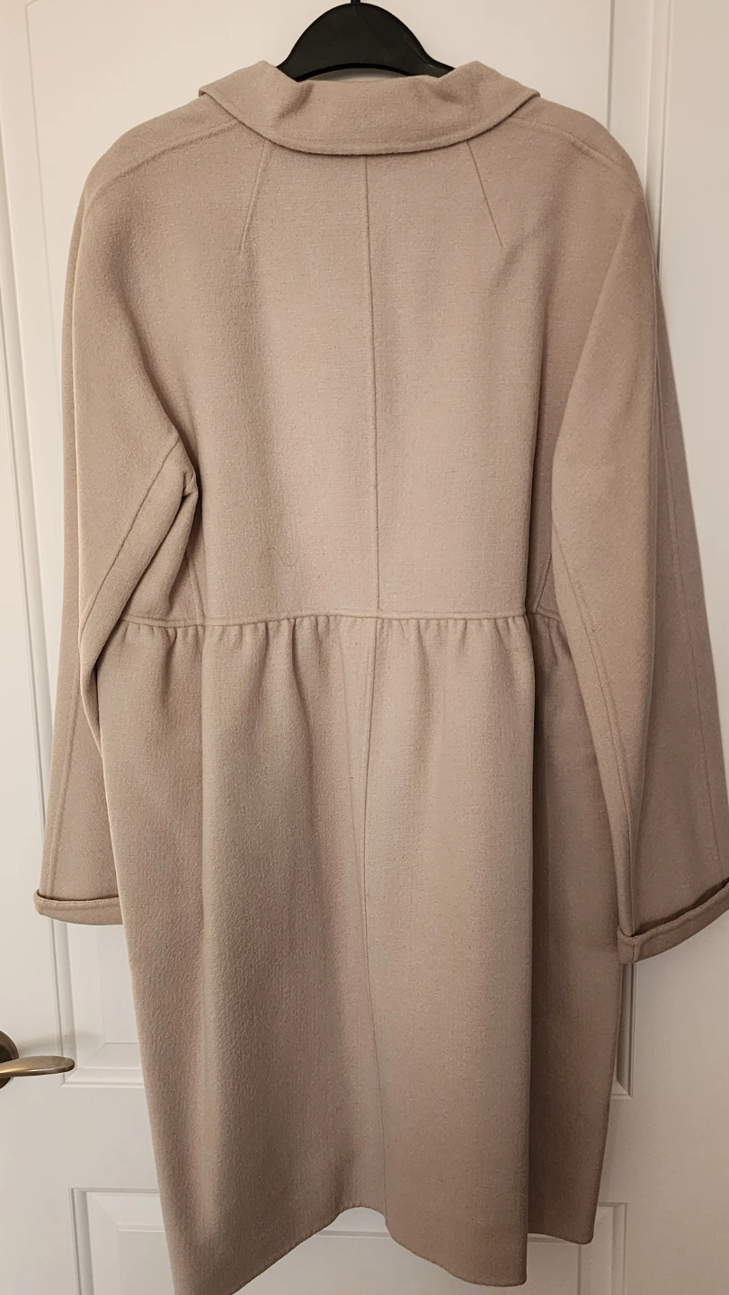 S MaxMara Beige Wool Coat - photo 3