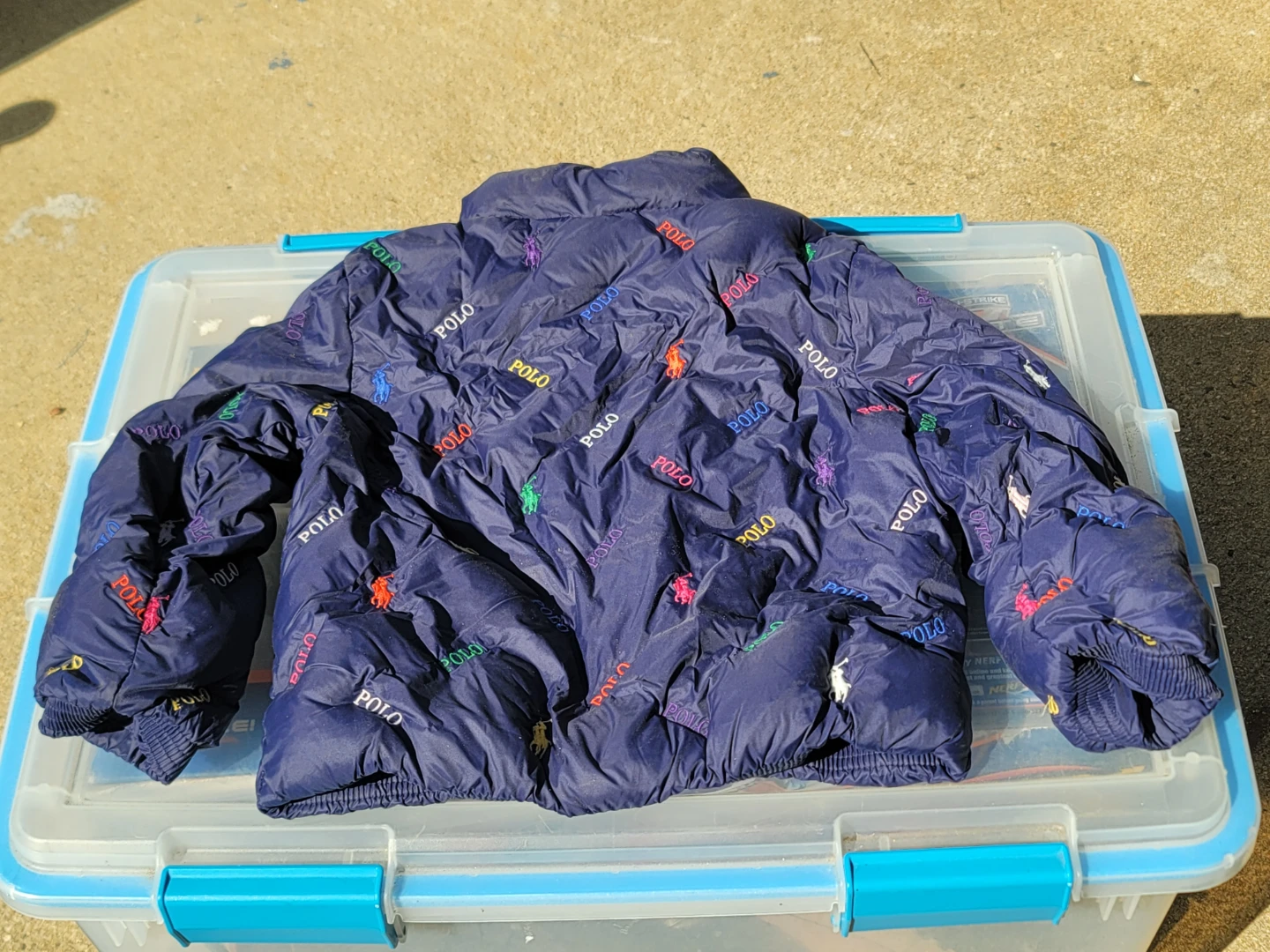 Polo Ralph Lauren Navy Puffer Jacket 3T - photo 2