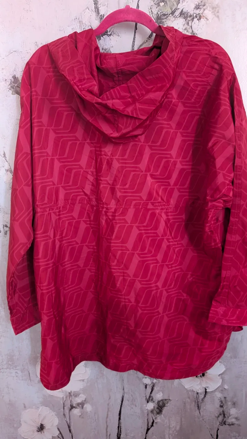 Joe Fresh Red Patterned Pullover Anorak - photo 4