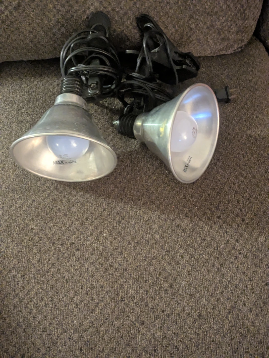 Two Clip-on Clamp Lights