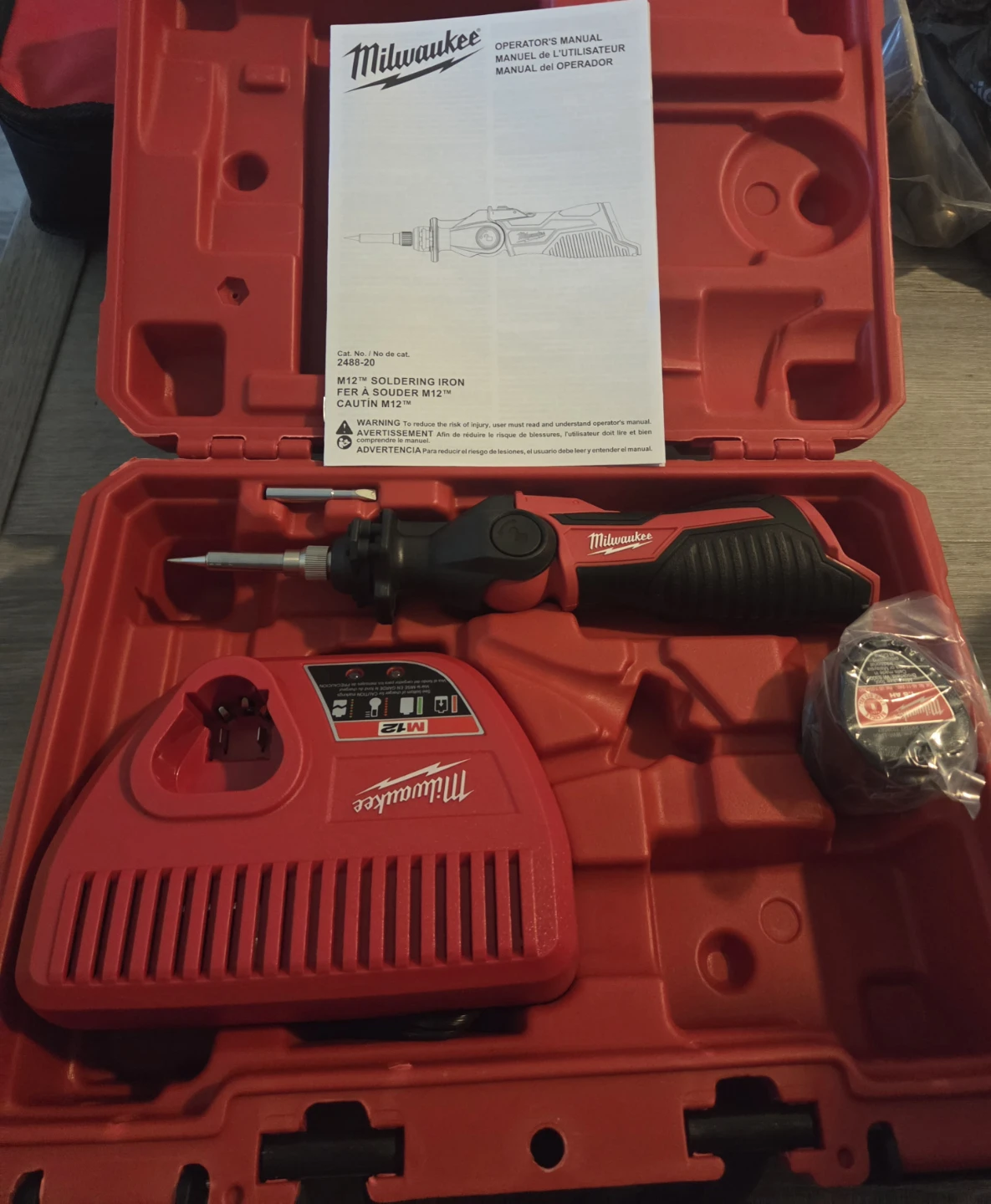 Milwaukee M12 Soldering Iron 2488-20 Kit