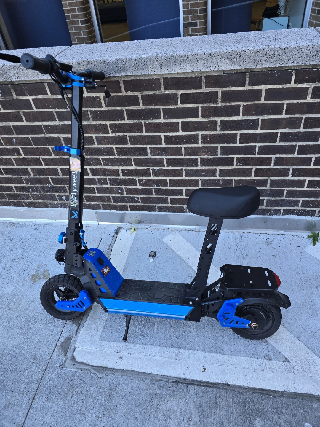 Blue escooter