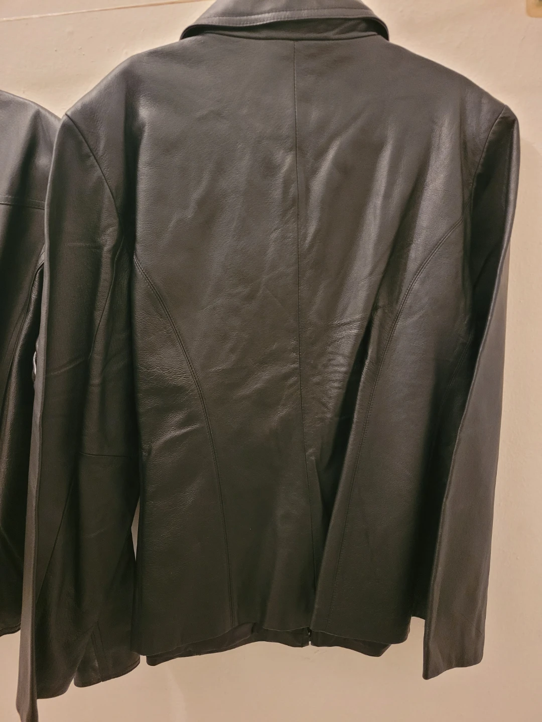 New Women's Worthington Black Leather Jacket XL - photo 2
