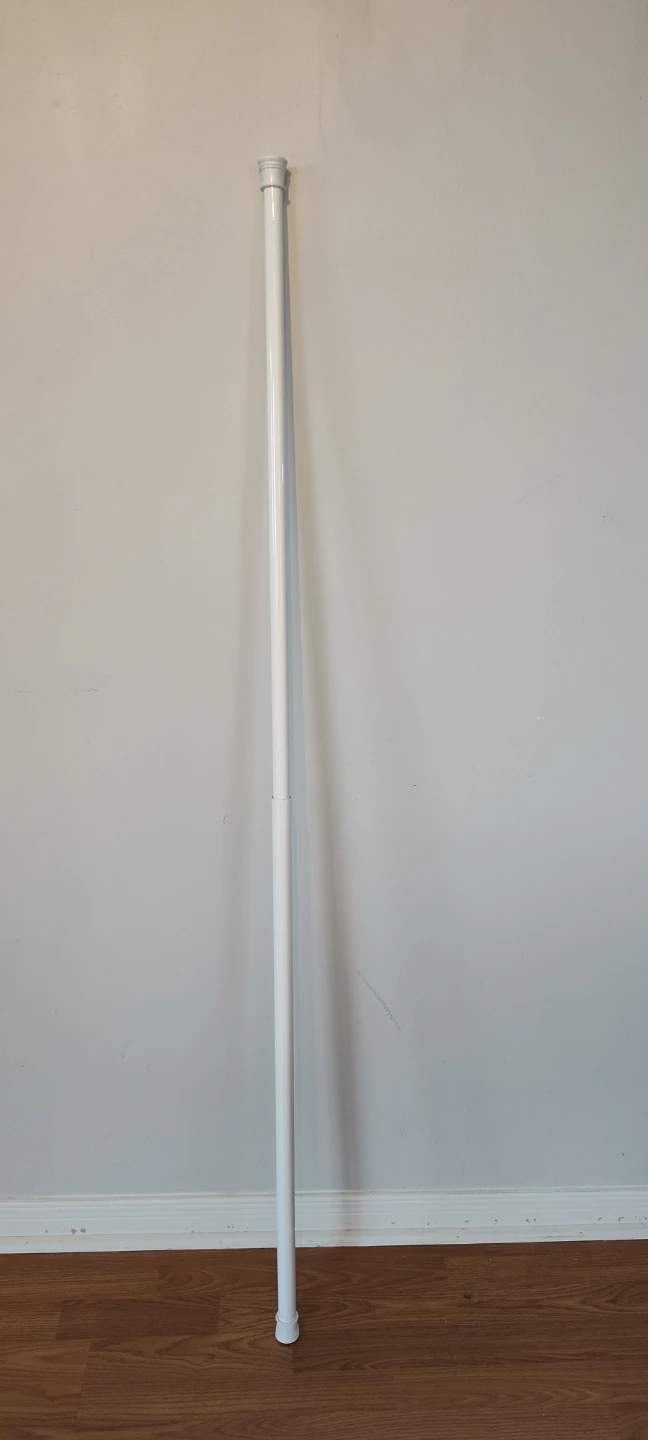 White Adjustable Tension Rod