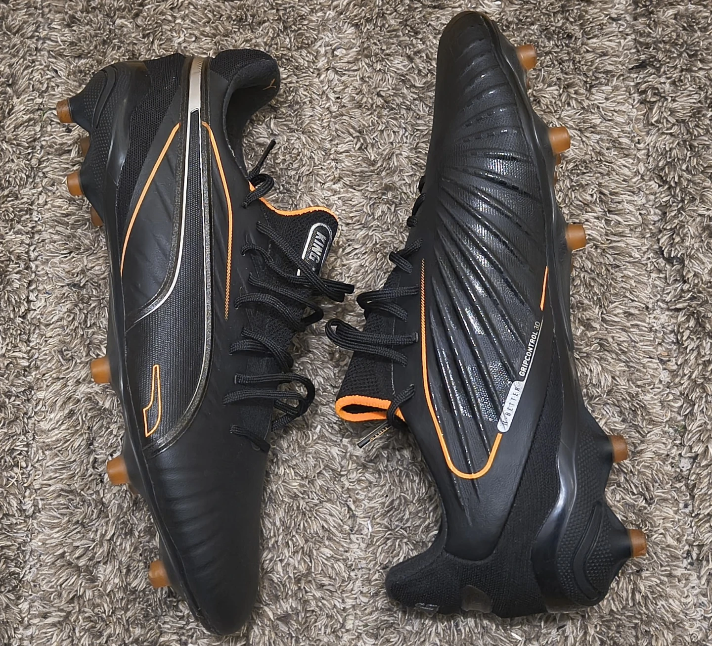Puma King Ultimate Soccer Cleats Black/Orange