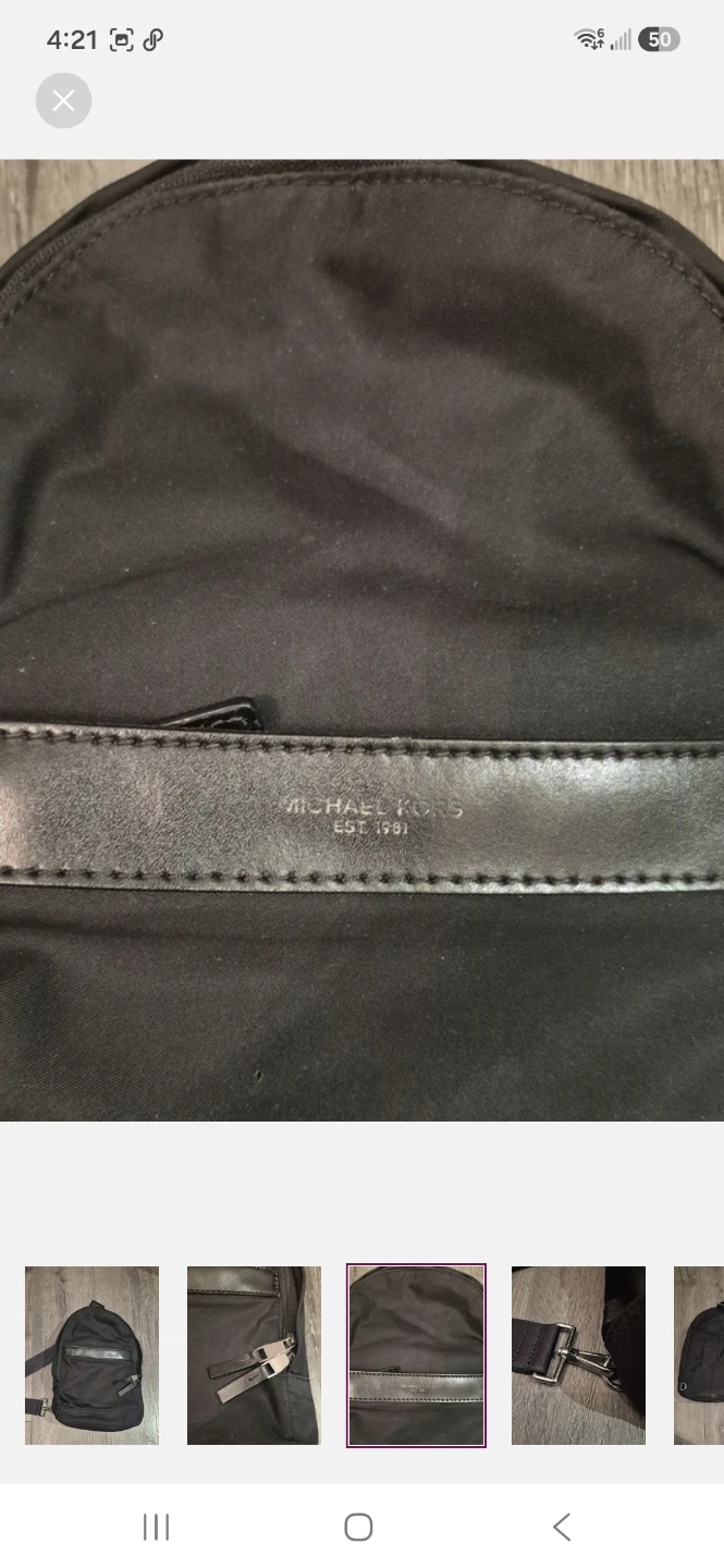 Micheal Kors Black Men's Sling Backpack - CrossBody Style Bag - photo 3
