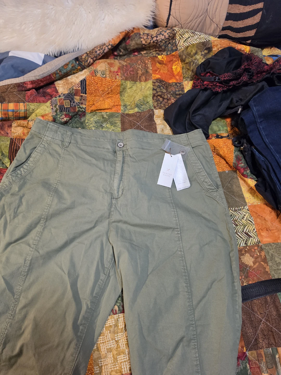 Denver Hayes Olive Pants Size 18 - photo 3