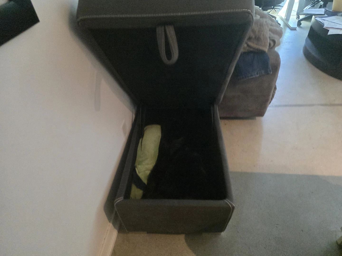 Grey Storage Ottoman - photo 2
