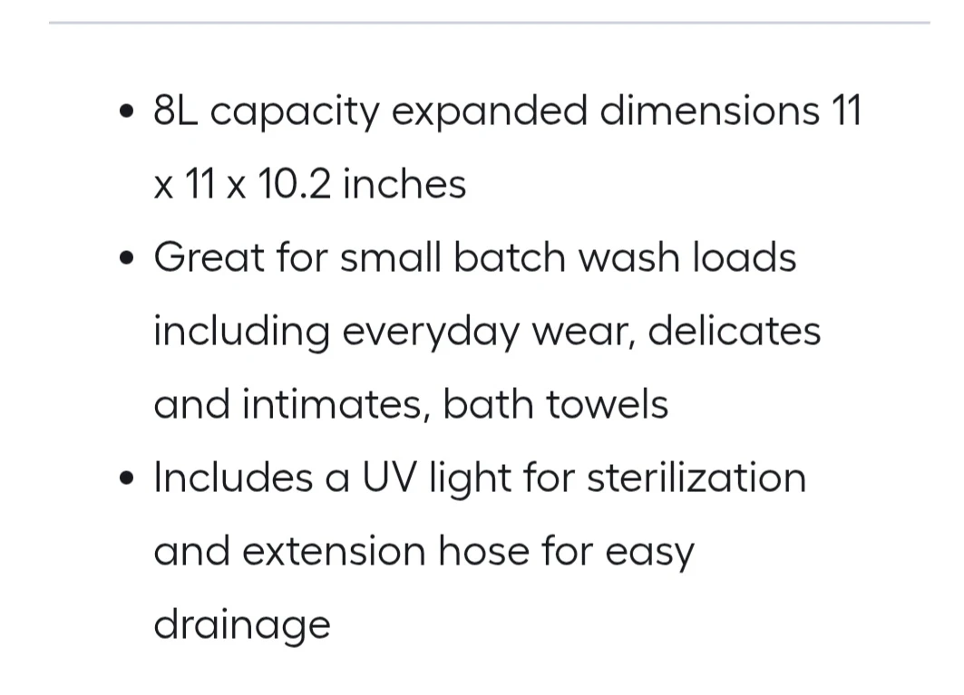 New Core Home Collapsible Portable Washing Machine - photo 2