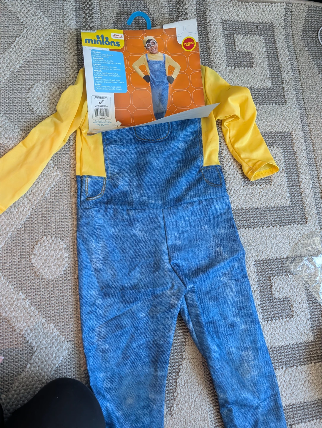 Minions Costume Size 4-6