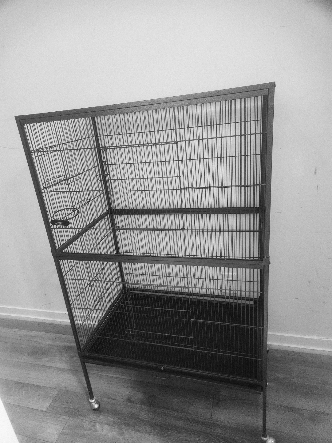 Large Black Metal Bird Cage - photo 2