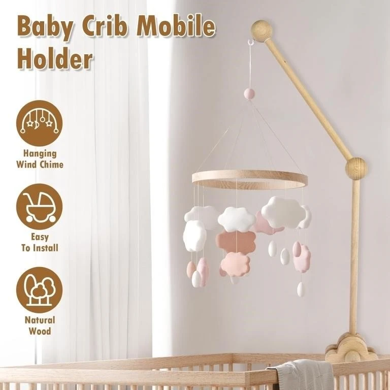 227inch Baby Crib Mobile Arm Wooden Mobile Arm - photo 2