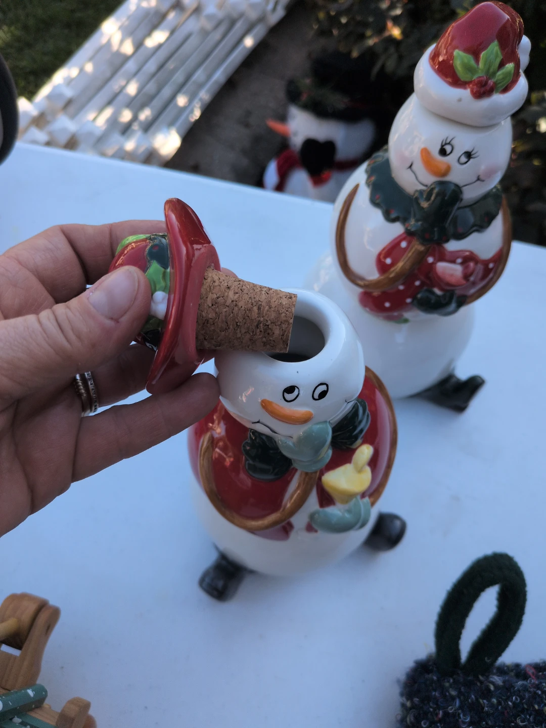 Bella Casa Ganz Snowman Salt and Pepper Shakers - photo 2