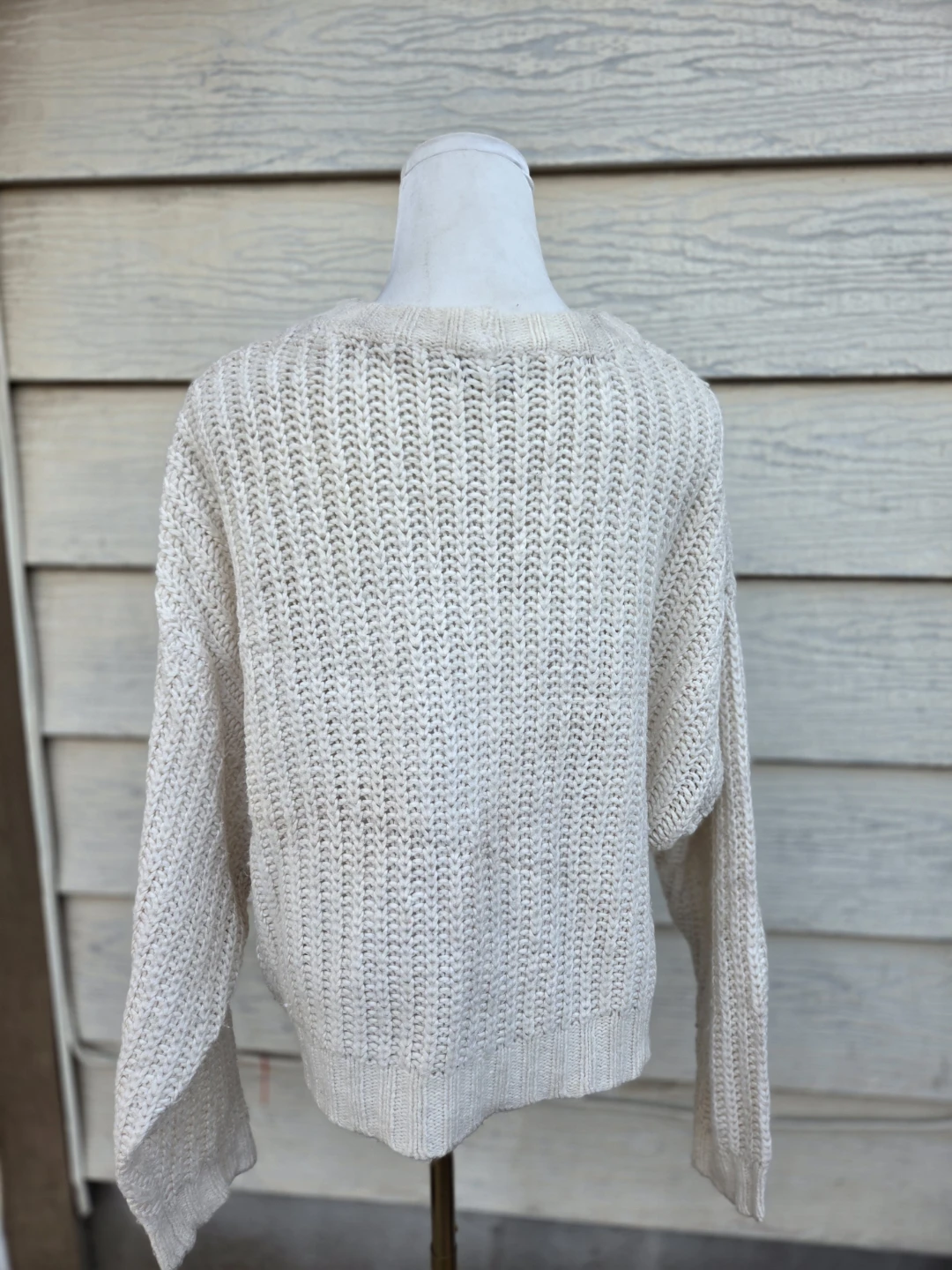 American Eagle Cream Knit Sweater - photo 2