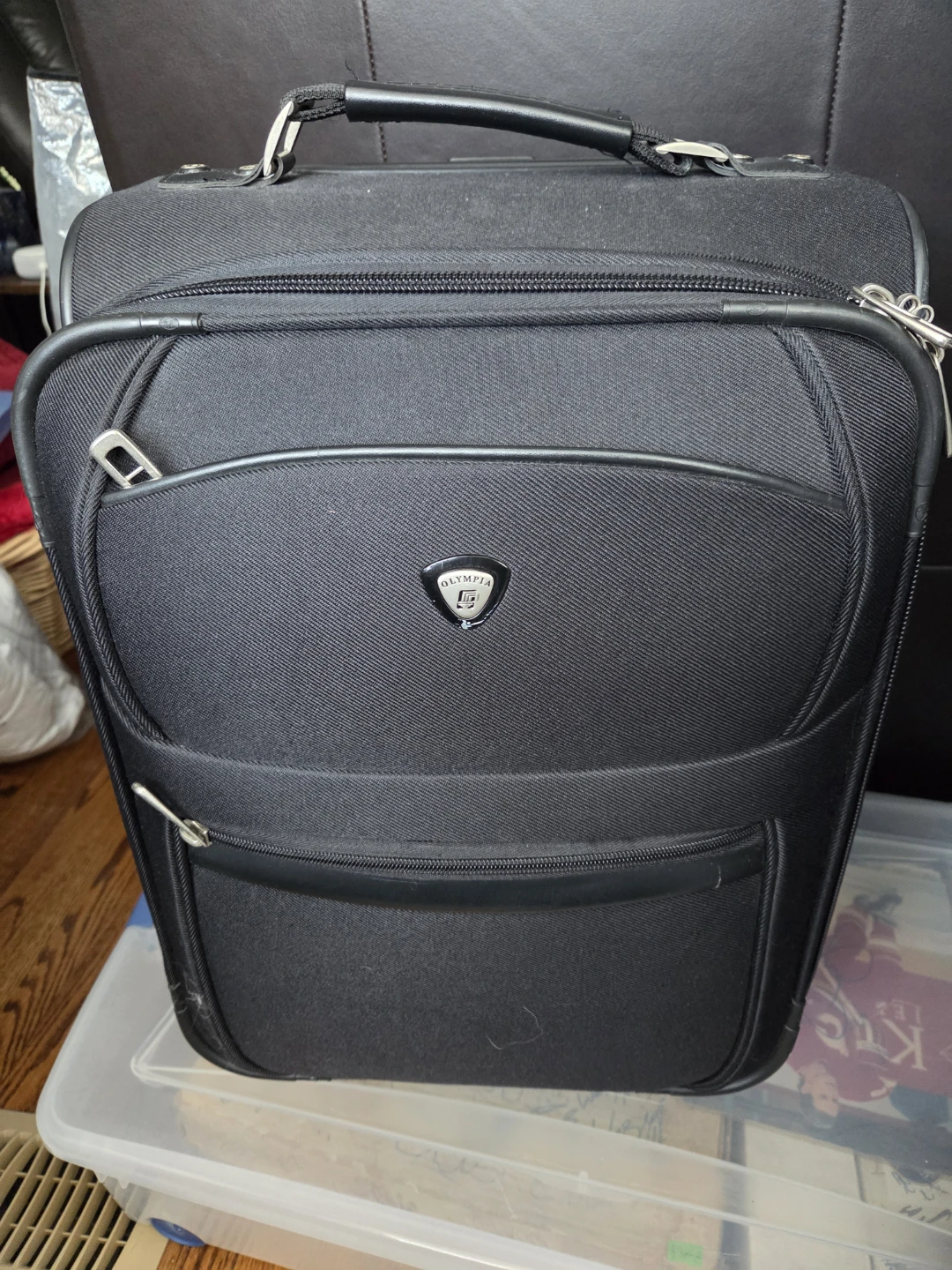 Olympia Black Carry-On Suitcase
