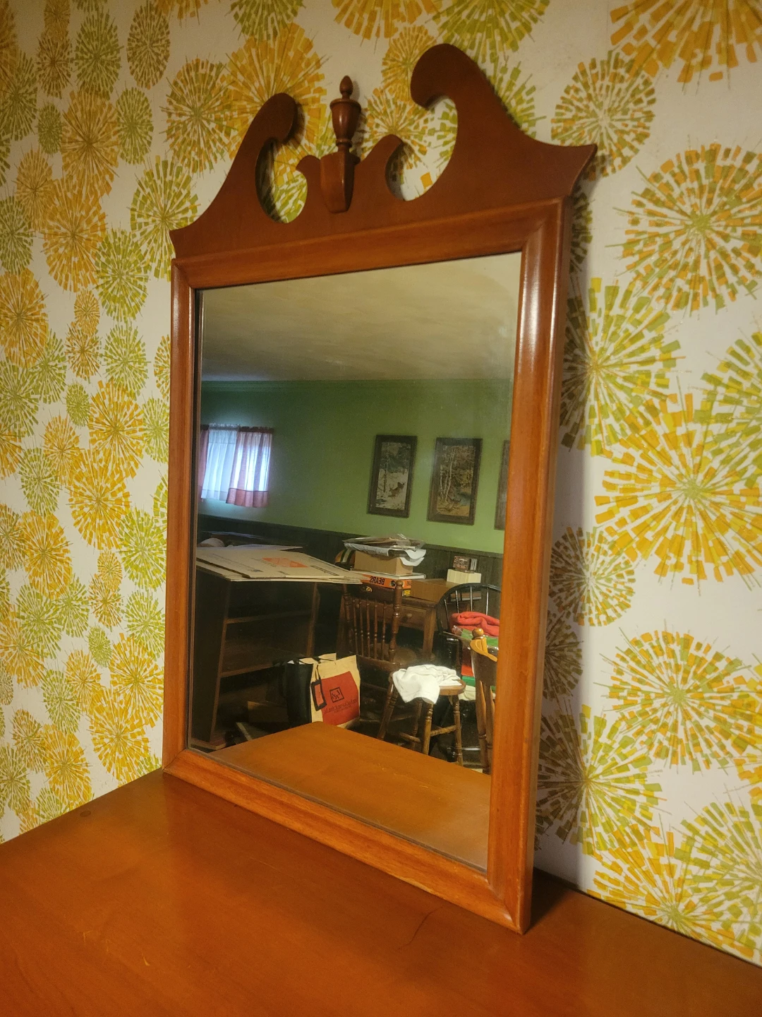 Ethan Allen Baumritter Dresser, Mirror and Headboard