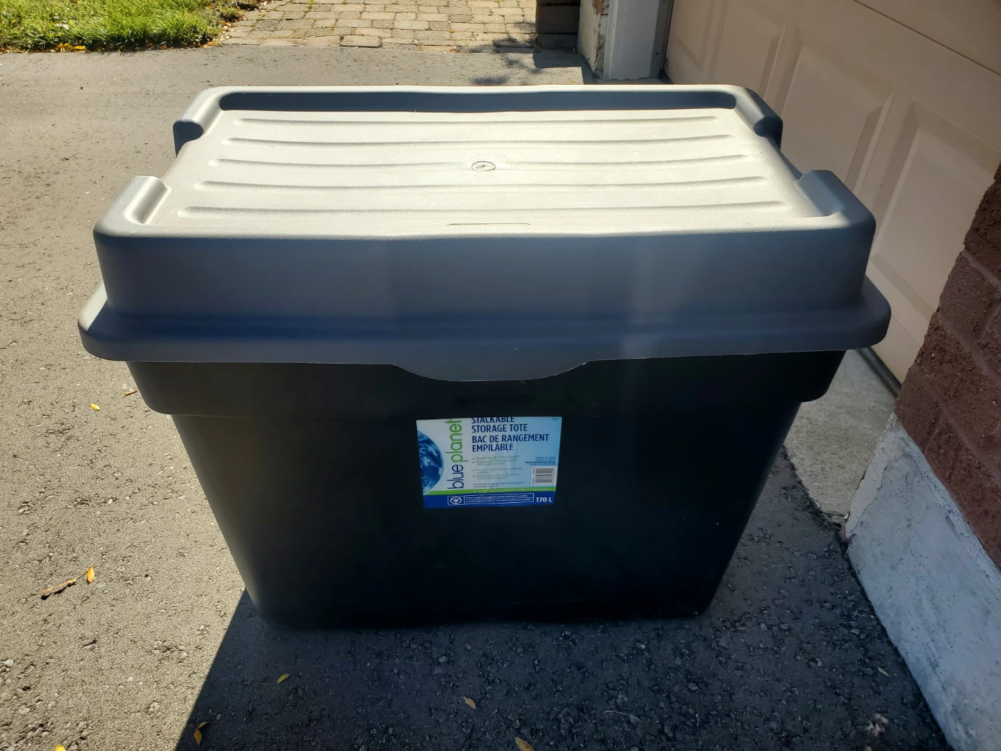Blue Planet 170L Stackable Storage Tote