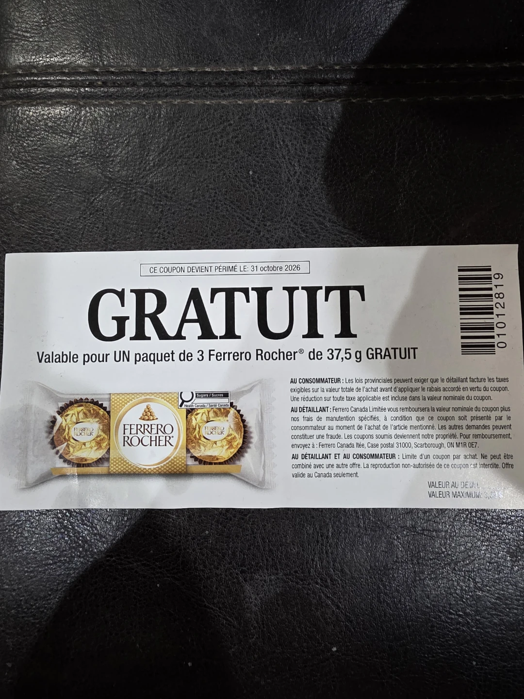 Ferrero Rocher 3-pack coupon