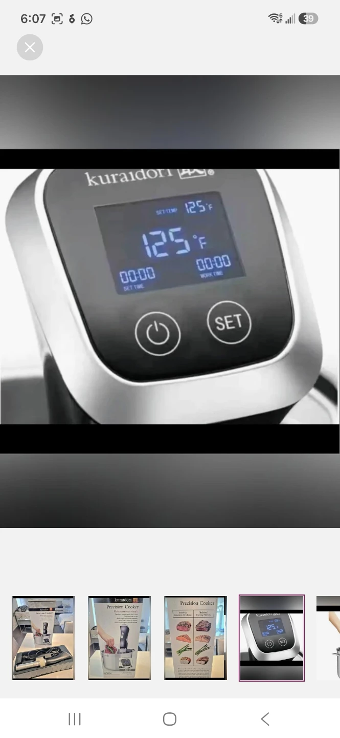 Kuraidori Precision Sous Vide Cooker Circular Cooker - photo 4