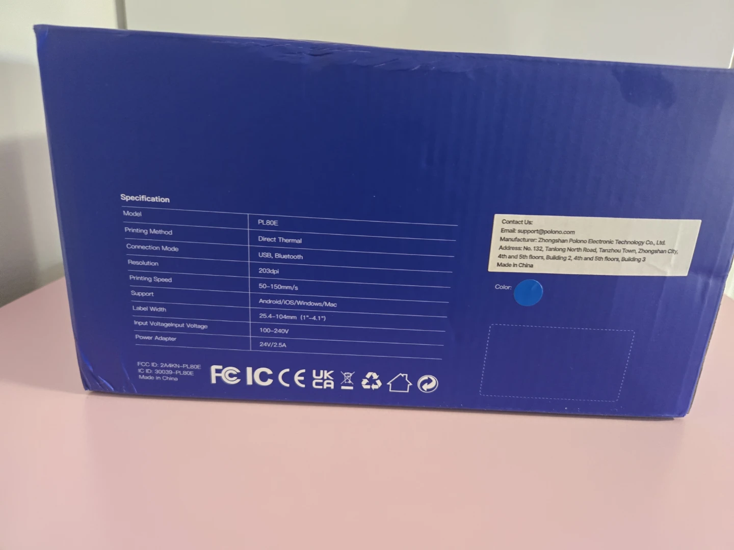 Polono PL80E Bluetooth Thermal Label Printer - photo 2