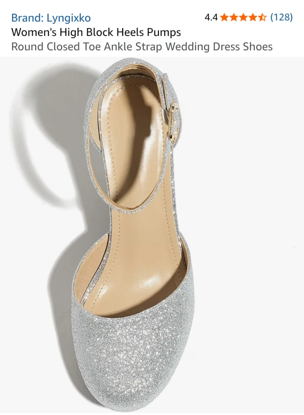 Silver Glitter High Heels – New - photo 4