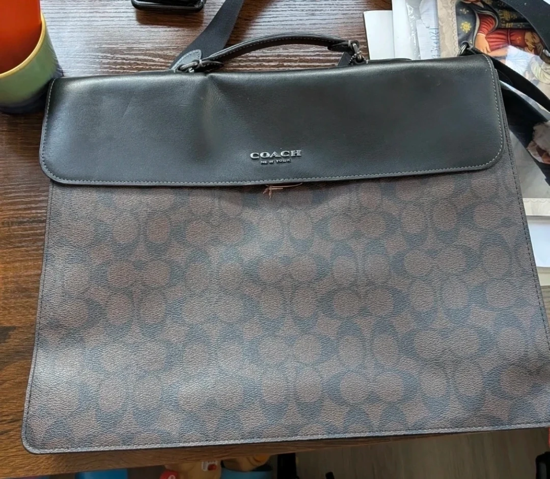 🥕Coach Signature Leather Briefcase - photo 4