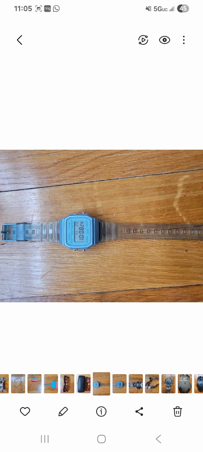 Casio F-91W Transparent Digital Watch - photo 2