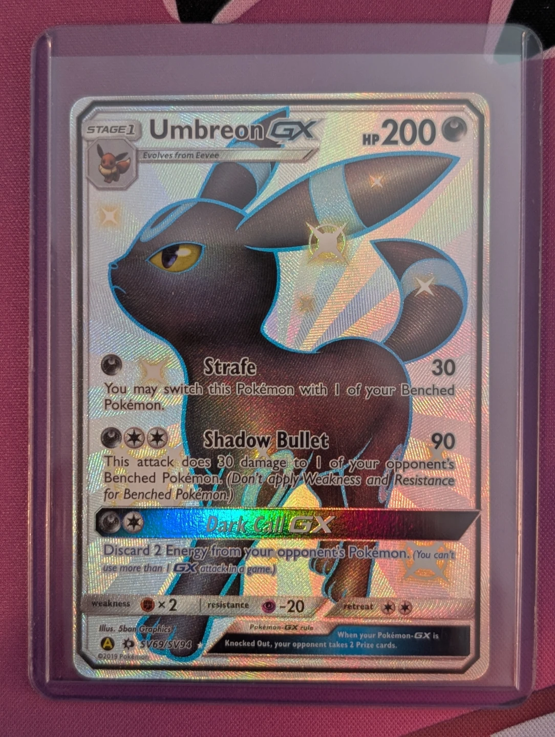 Umbreon GX Hidden Fates Shiny Vault Holo SV69/SV94 - Pokemon - photo 3