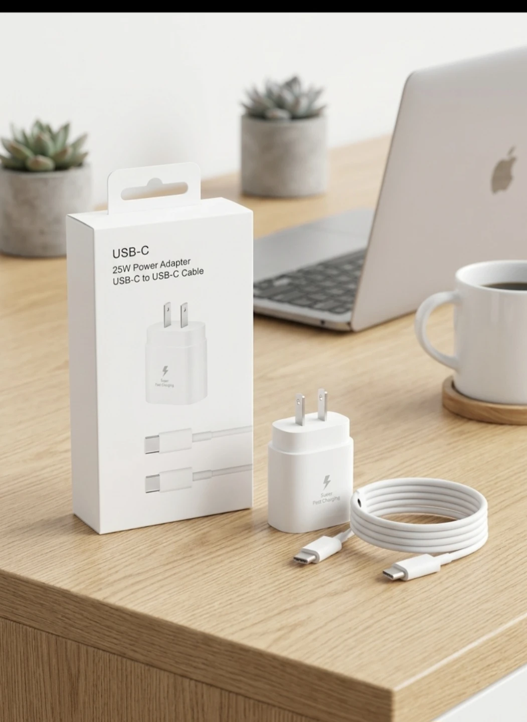 USB-C 25W Power Adapter with Cable