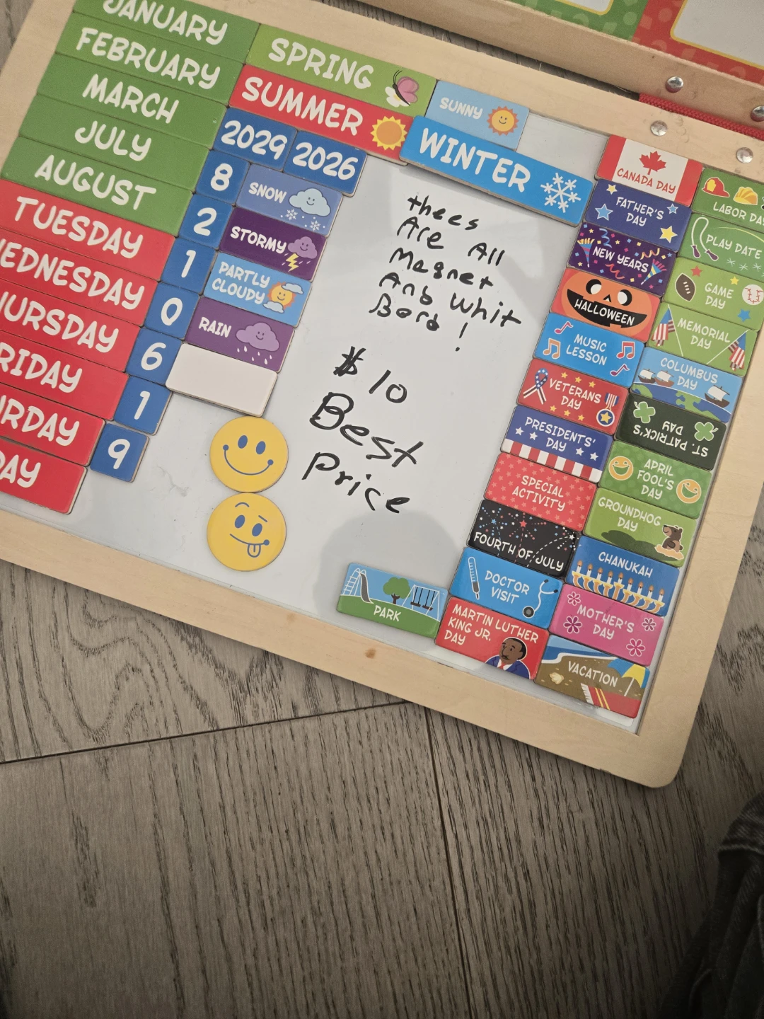 Melissa & Doug My Daily Magnetic Calendar - photo 4