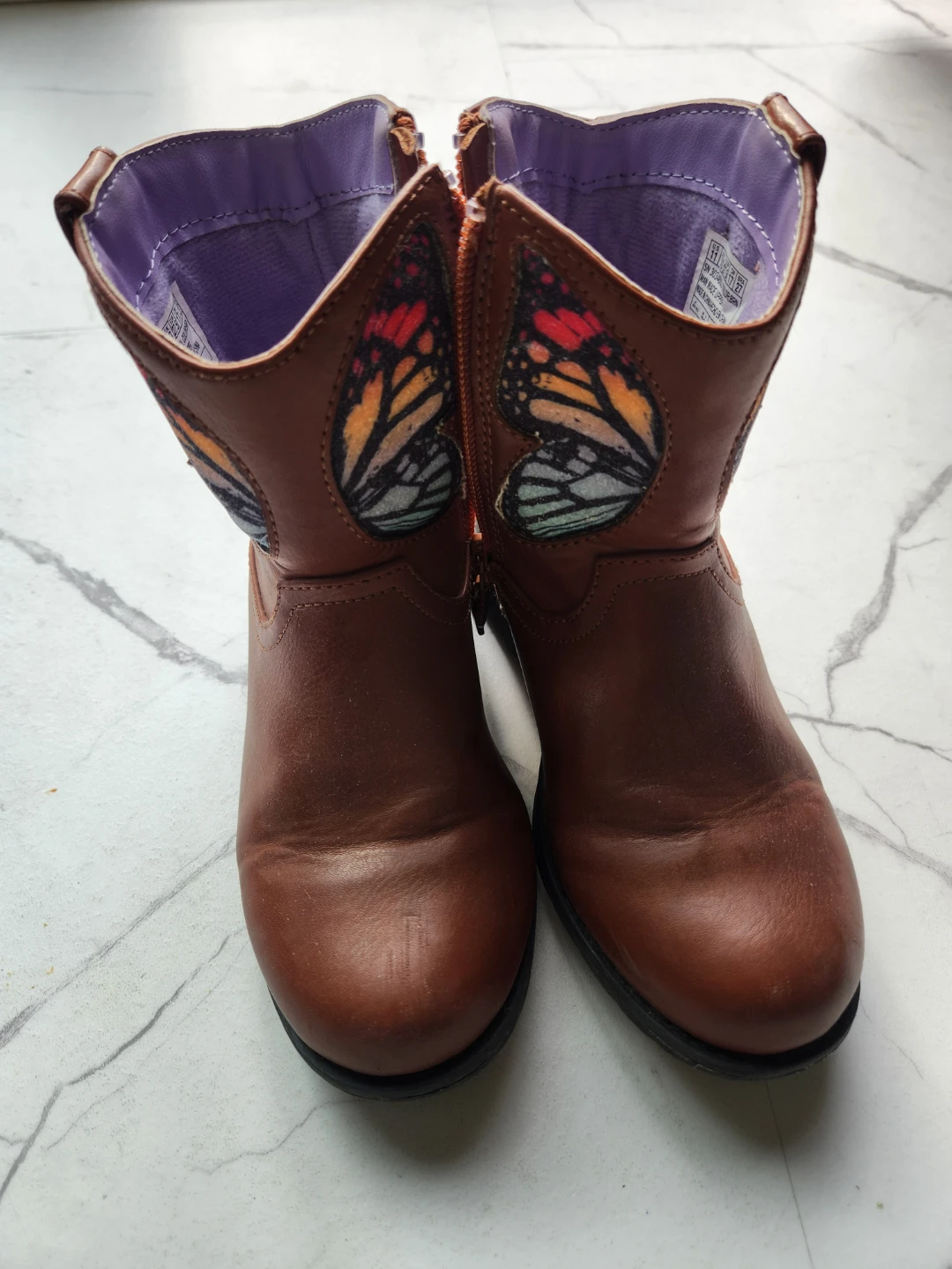 Skechers Brown Butterfly Boots Size 11