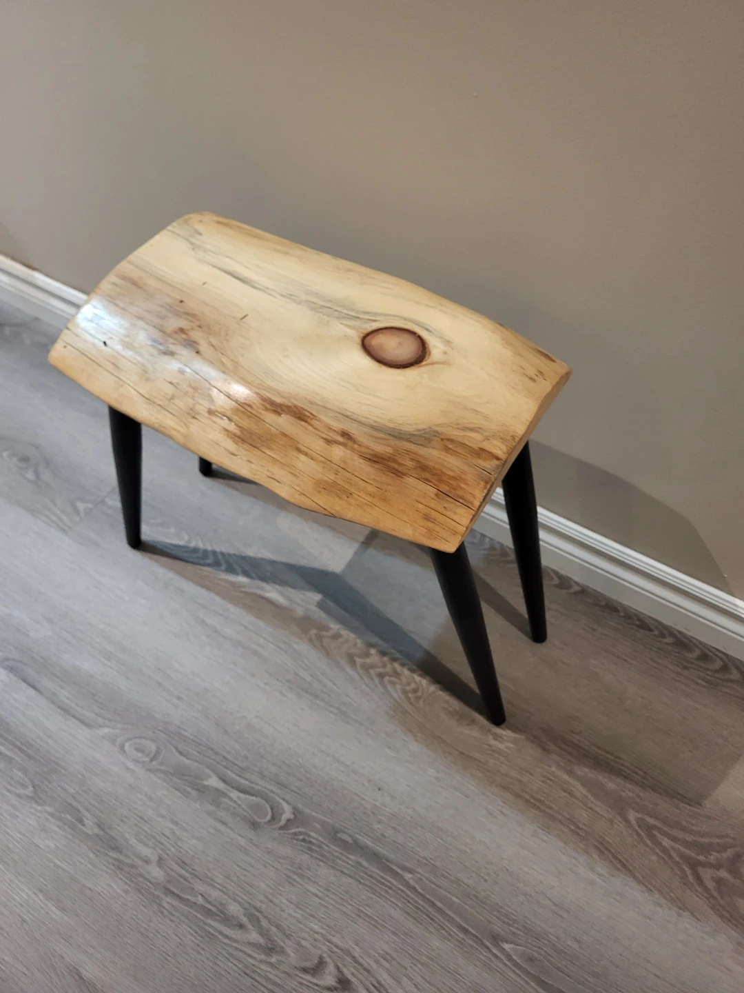 Live Edge Wooden Side Table - photo 2