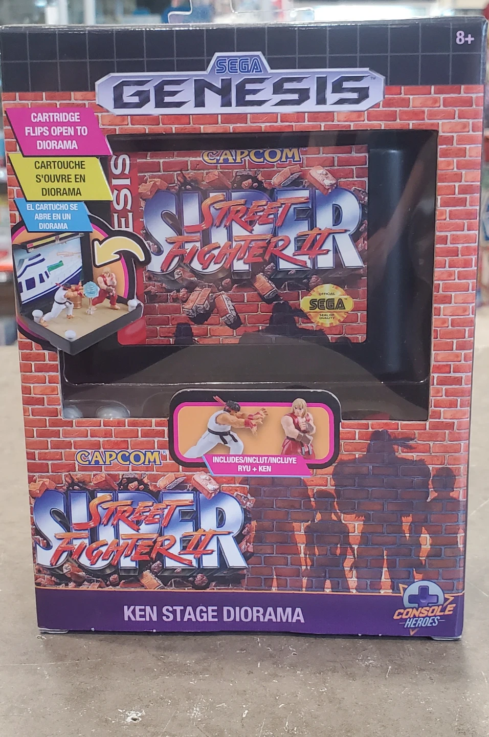 Sega Genesis Super Street Fighter II Ken Stage Diorama