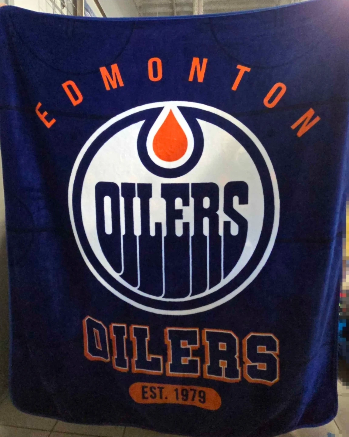Edmonton Oilers Fleece Throw Blanket