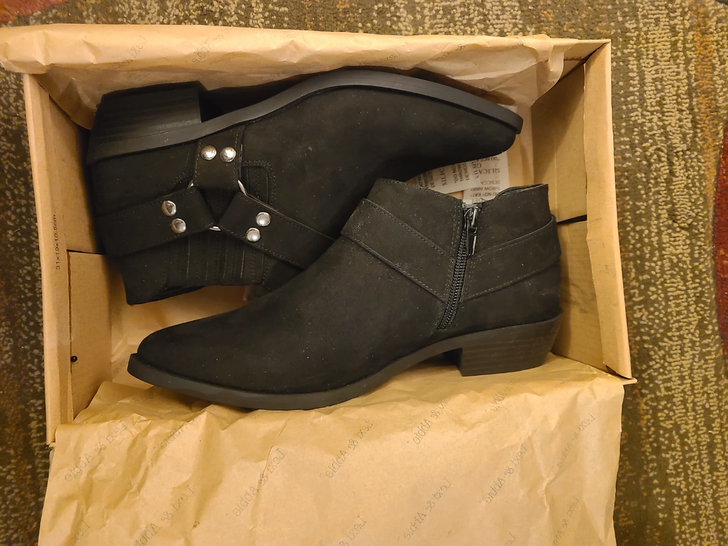 Lexi & Abbie Black Ankle Boots size 8