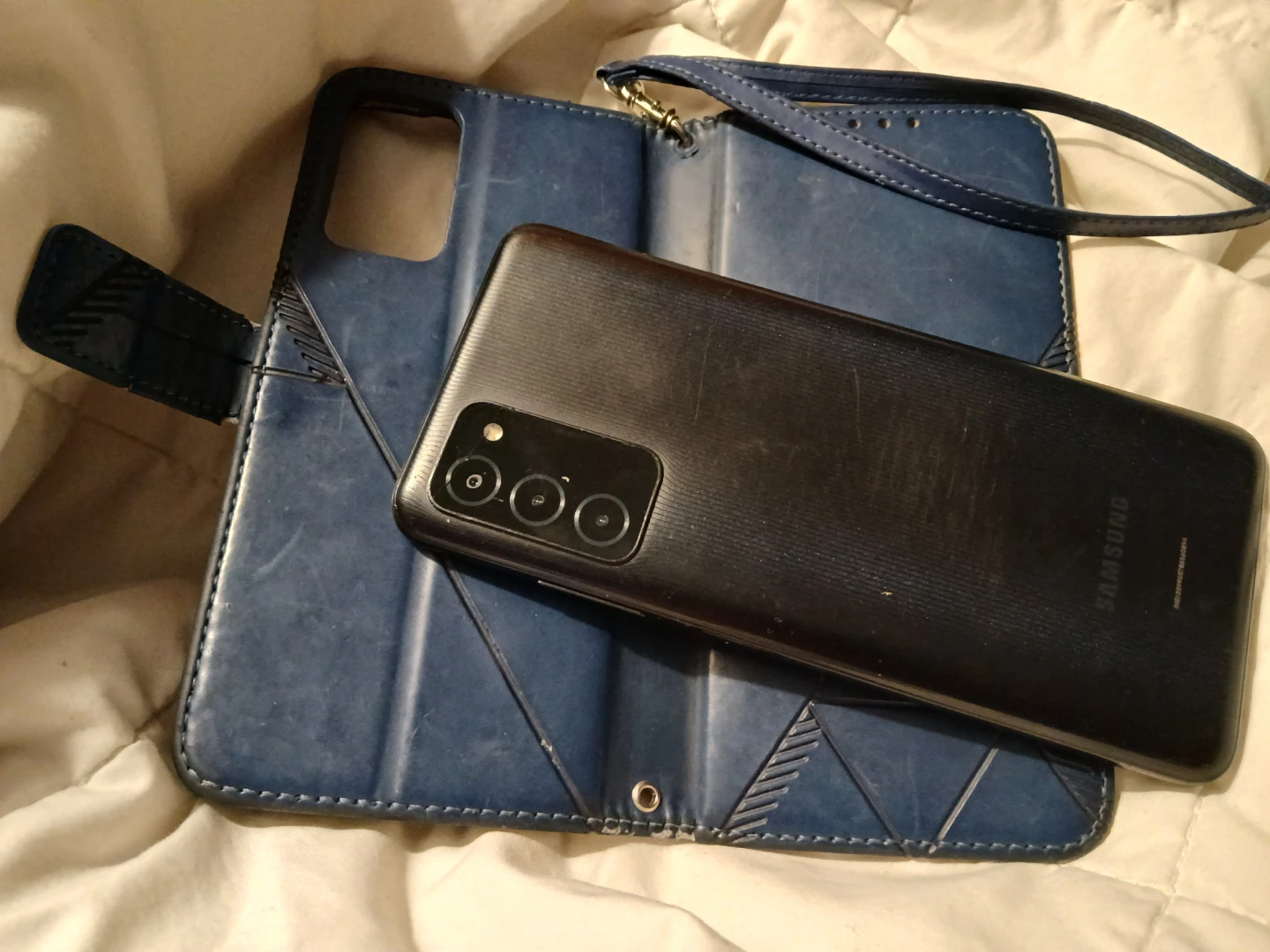 Blue Wallet Phone Case for Samsung
