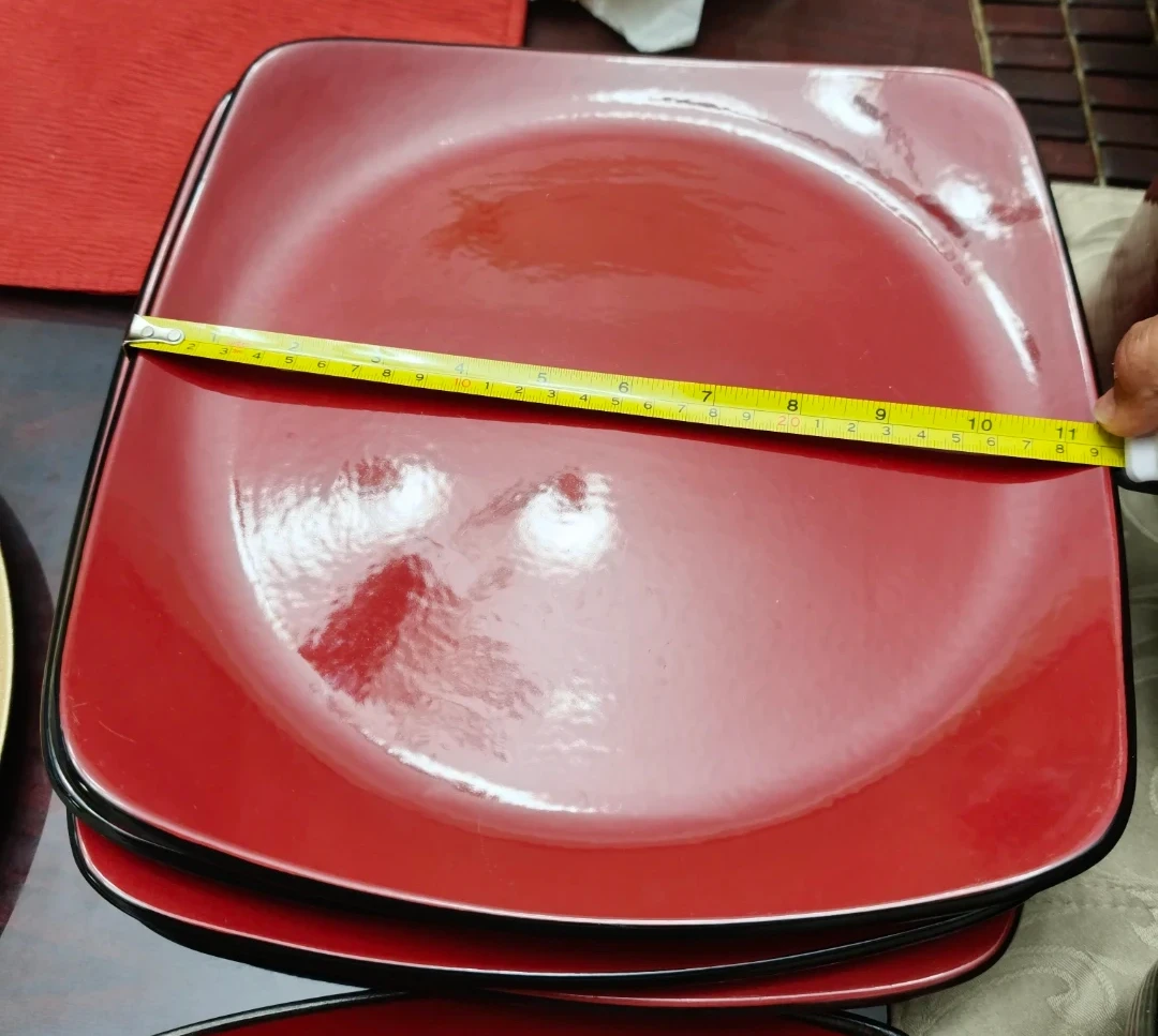 42-Piece Modern Red & Black Set (Corelle, Gibson & Canvas) - photo 2