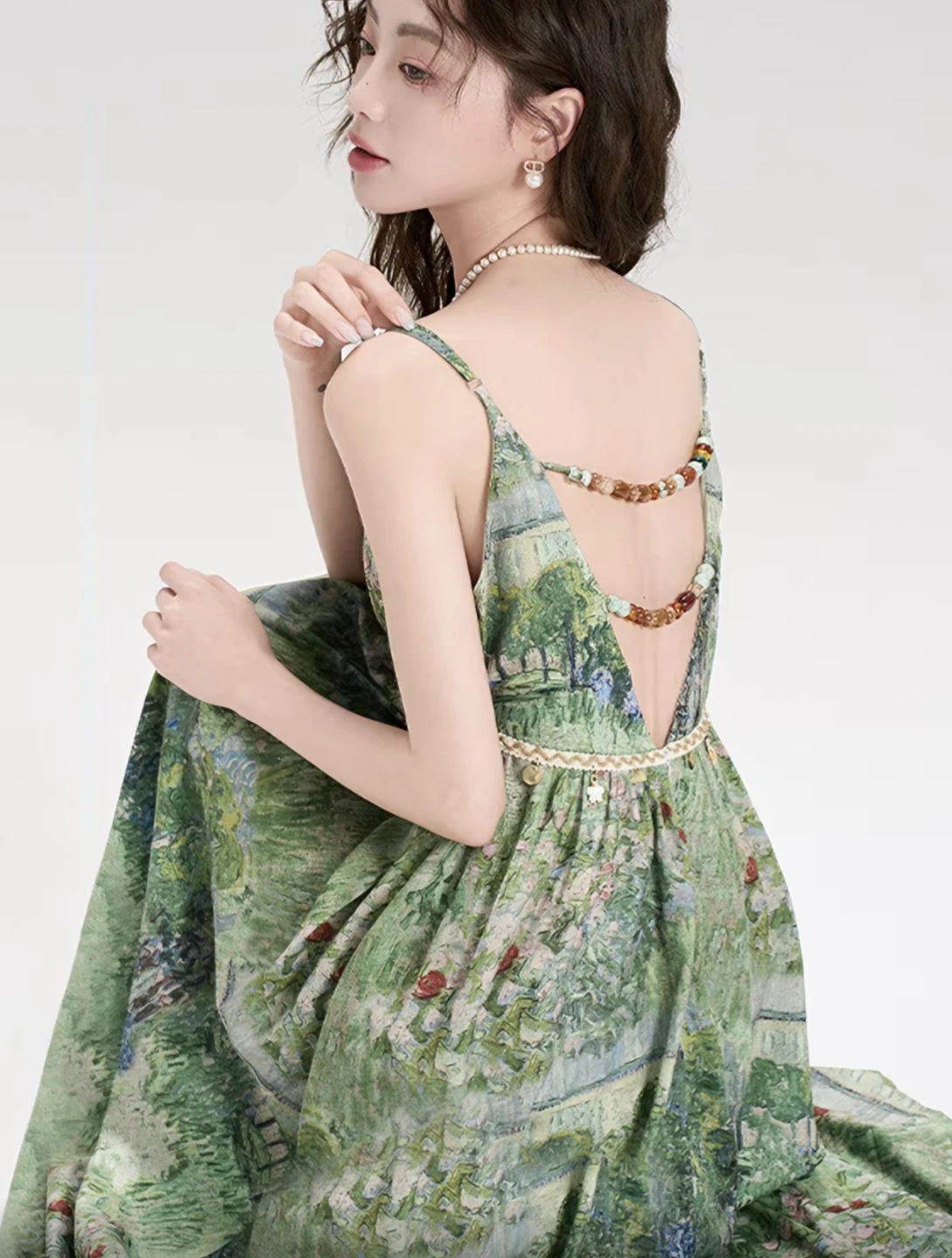 Green Watercolor Dress - photo 5
