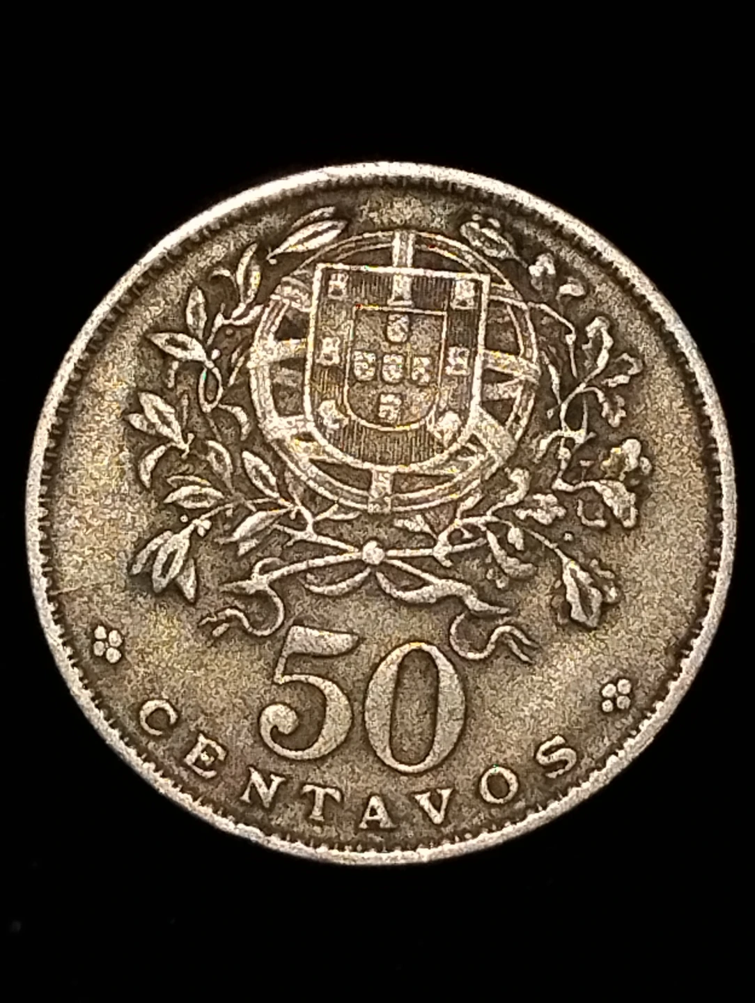 1963 Portuguese 50 Centavos Coin - photo 2