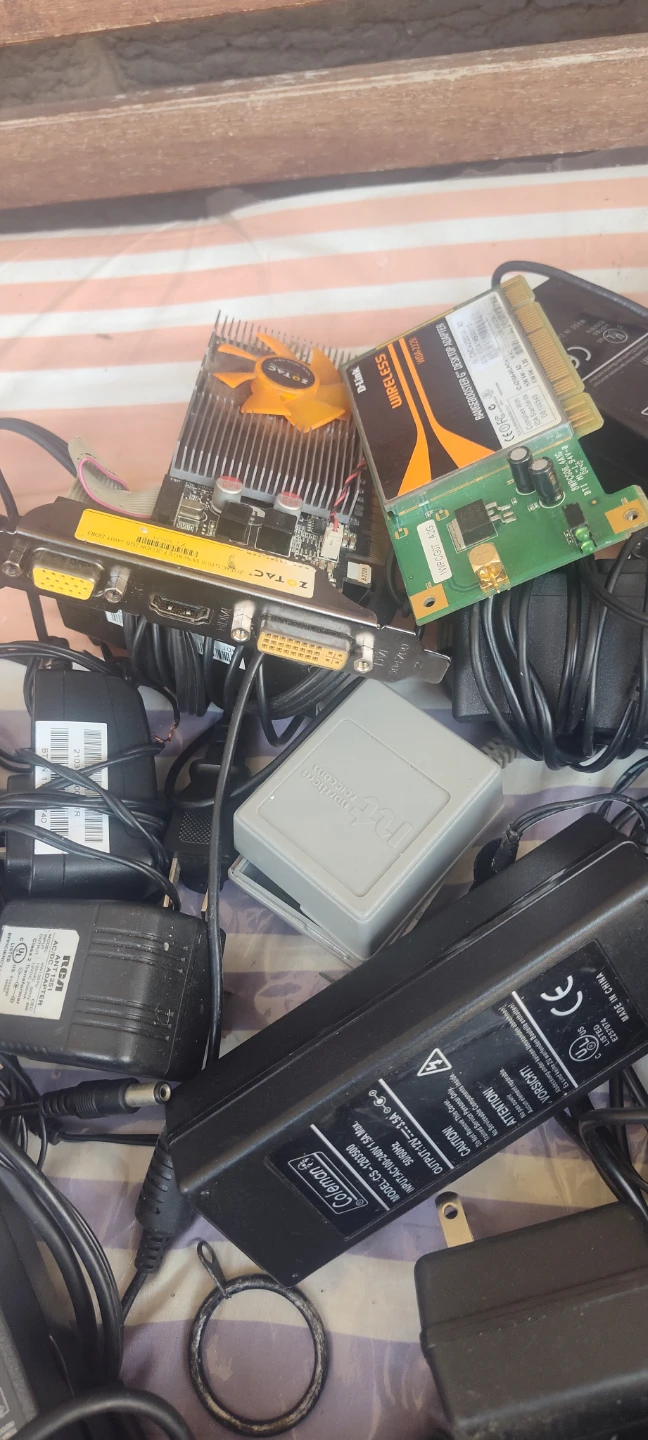 Assorted Power Adapters and Computer Parts - photo 3