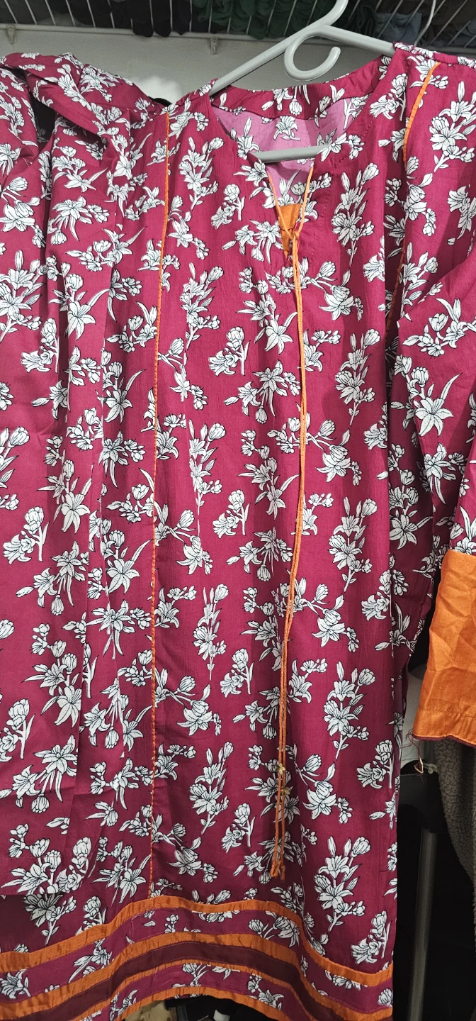 Pink Floral Print Long Kurta - photo 2