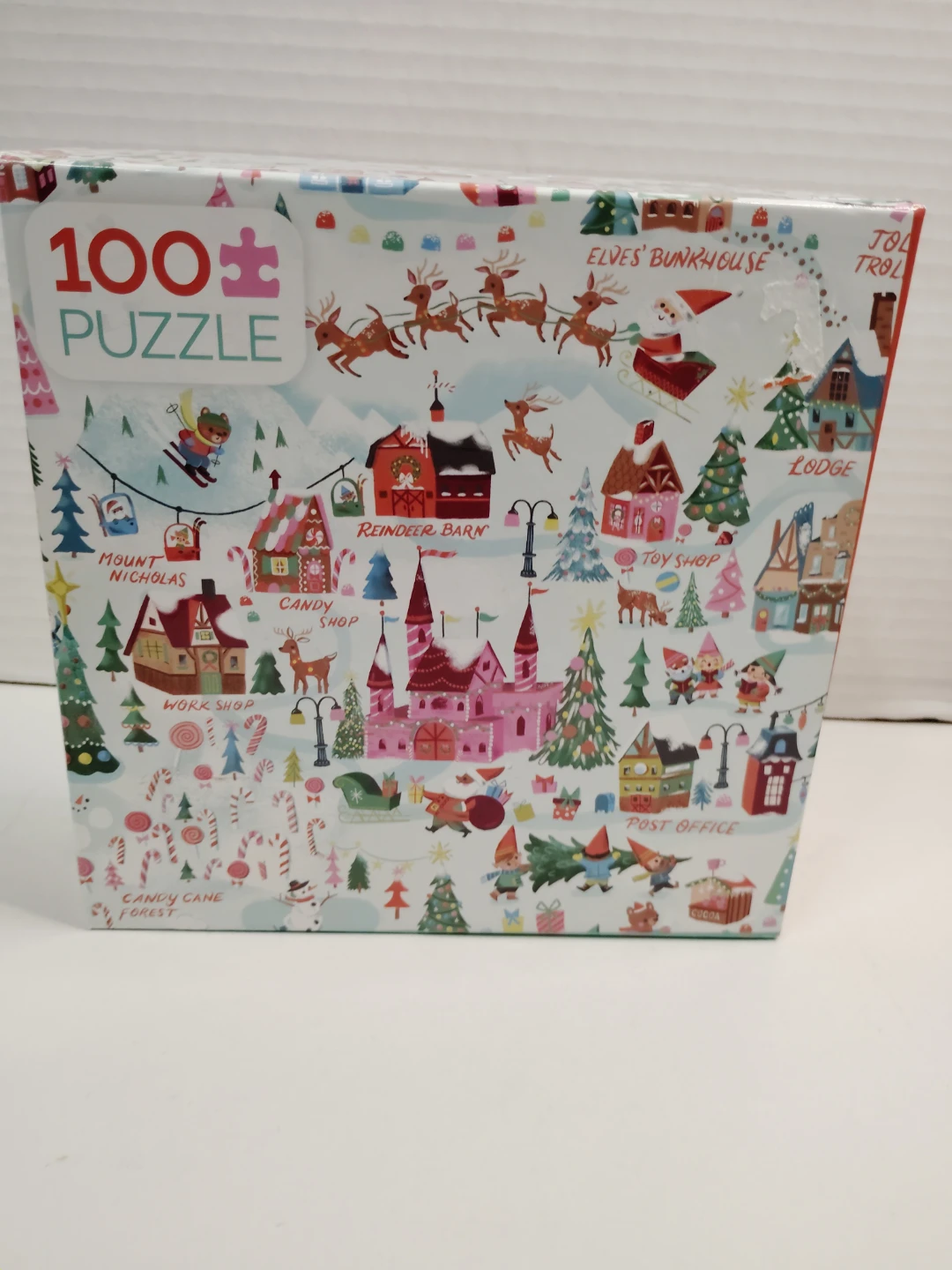 Ceaco Santa's City Map 100 Piece Puzzle