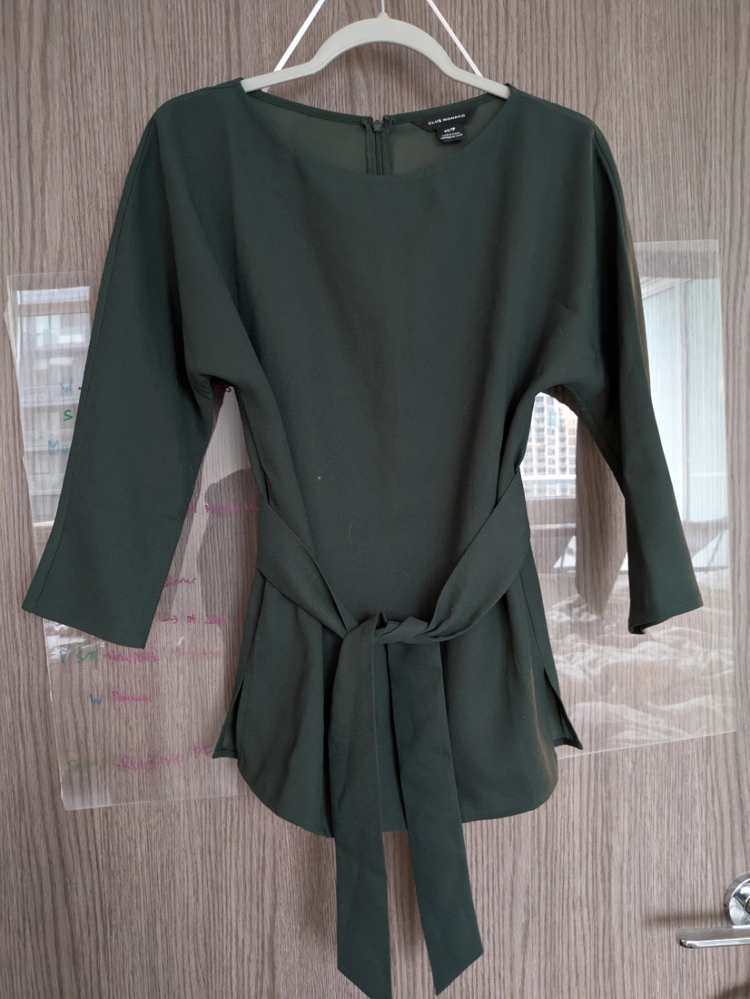 Club Monaco Dark Green Blouse