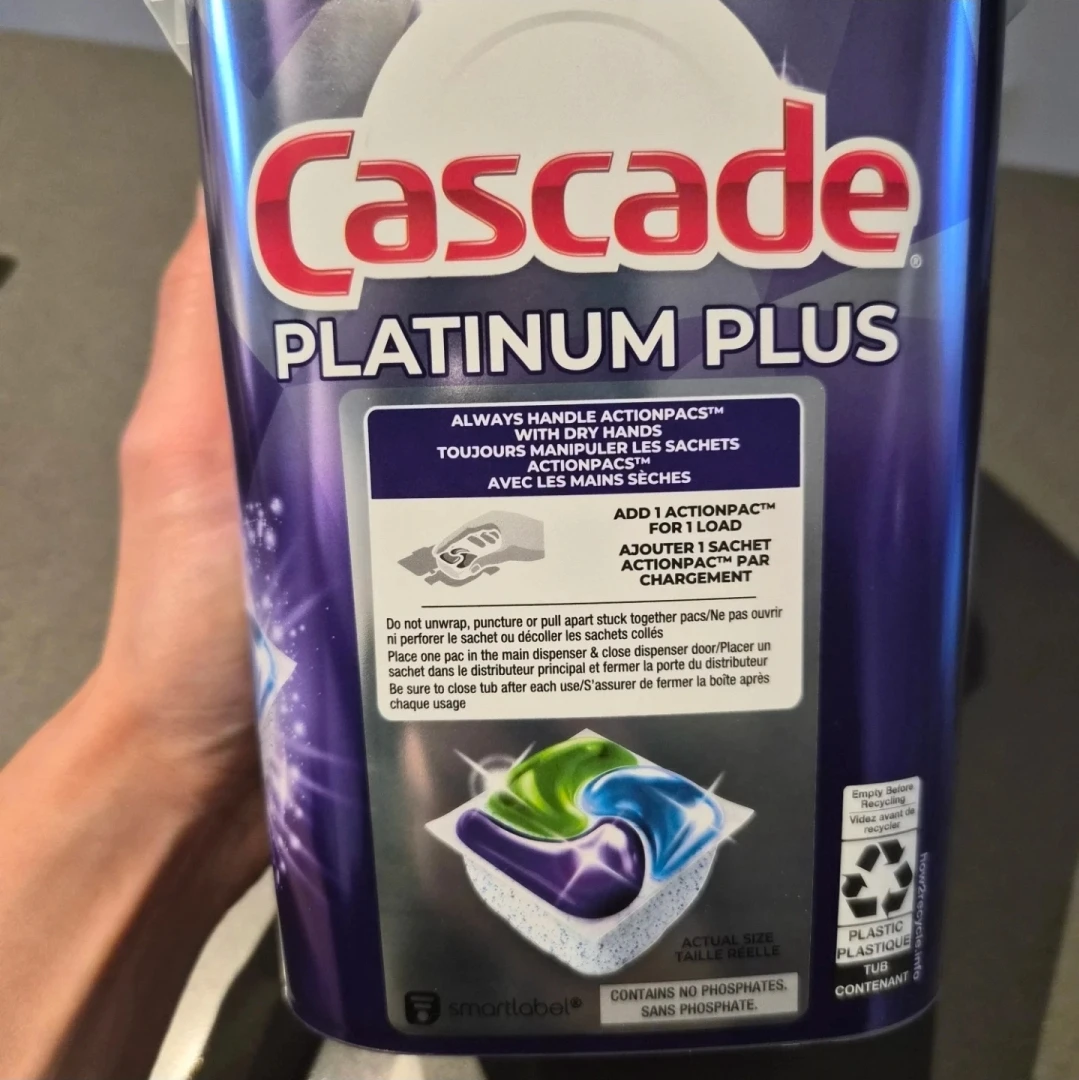 Cascade Platinum Plus Dishwasher Pods – 80 left (Opened Box) - photo 2