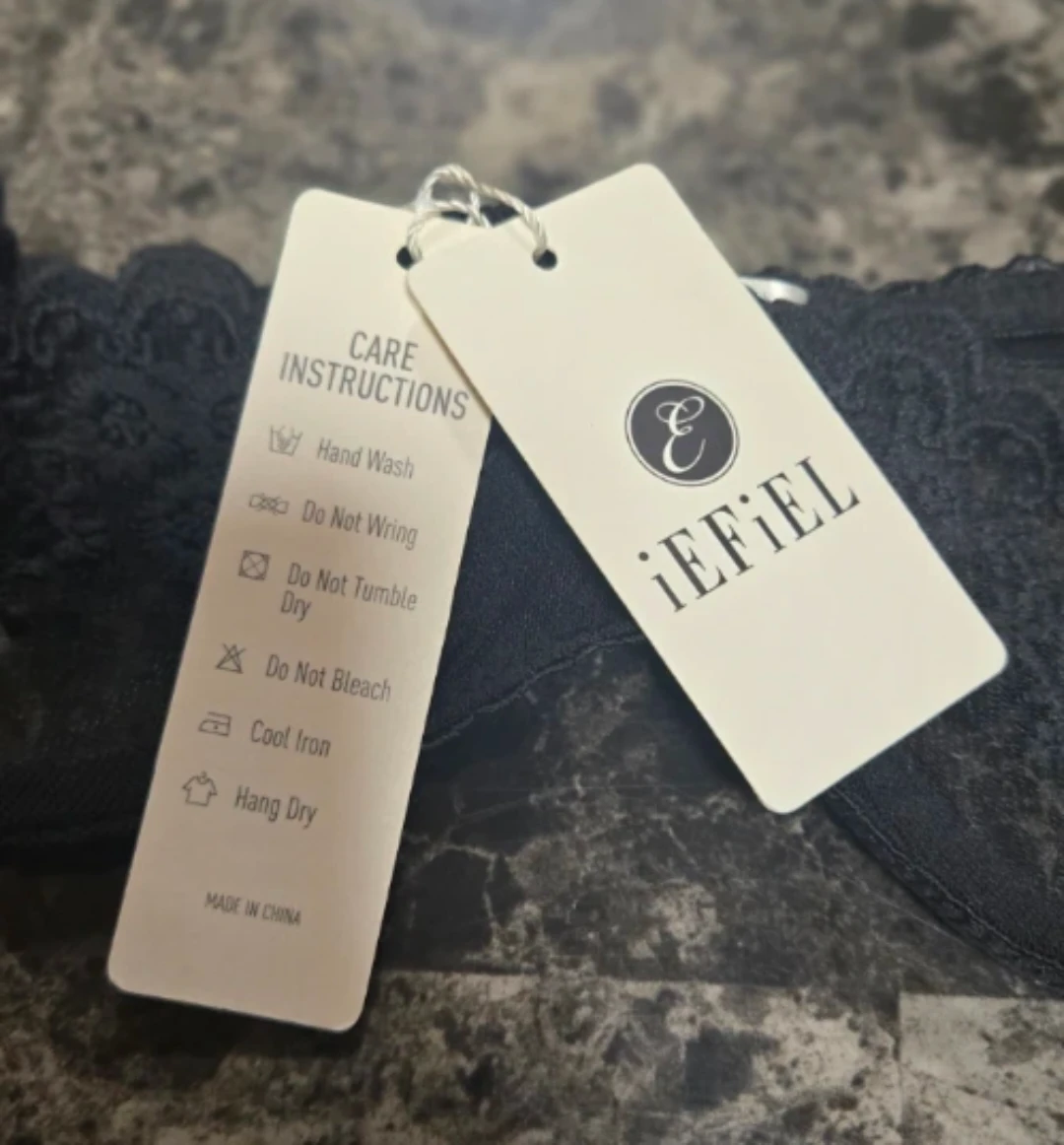 NWT iEFiEL Black Sheer Lace 1/4 Cup Underwired Bra Top - photo 3